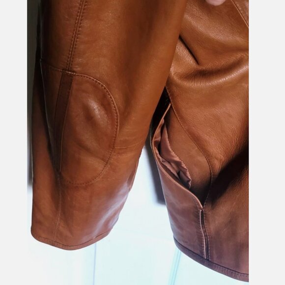 VTG Robert Comstock & Co Lambskin Leather Jacket XL Motorcycle Bomber Flight - Picture 9 of 16